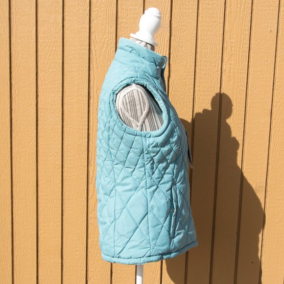 NWT Free Country Reersible quilted fleece Vest Small - Picture 5 of 10